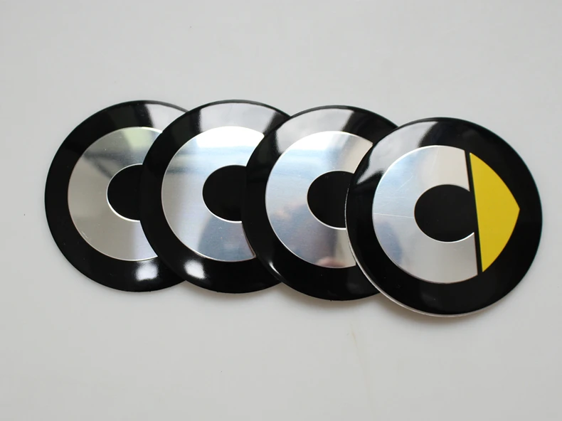 4 pcs/set Wheel stickers For Mercedes Smart Fortwo Forfour 453 451 450 modified wheel cover car stickers Accessories 55mm