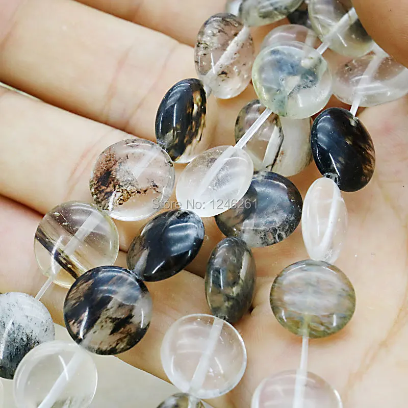 14 мм круглые разноцветные черные Арбузные аксессуары из турмалина поделки