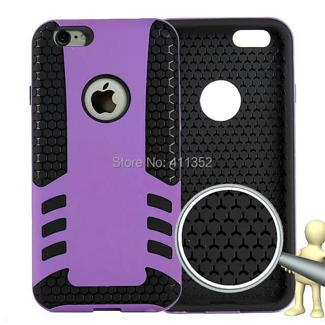 Rubber Armor Hybrid Best Impact Hard Case Cover For Apple iPhone 6 4.7'' + screen protector |
