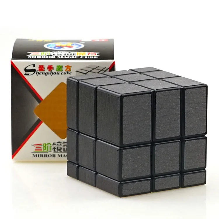Shengshou Зеркало из углеродного волокна куб Волшебная головоломка твист Cubo Magico Профессиональный 3x3 скоростной куб обучающий игрушка или хороший подарок