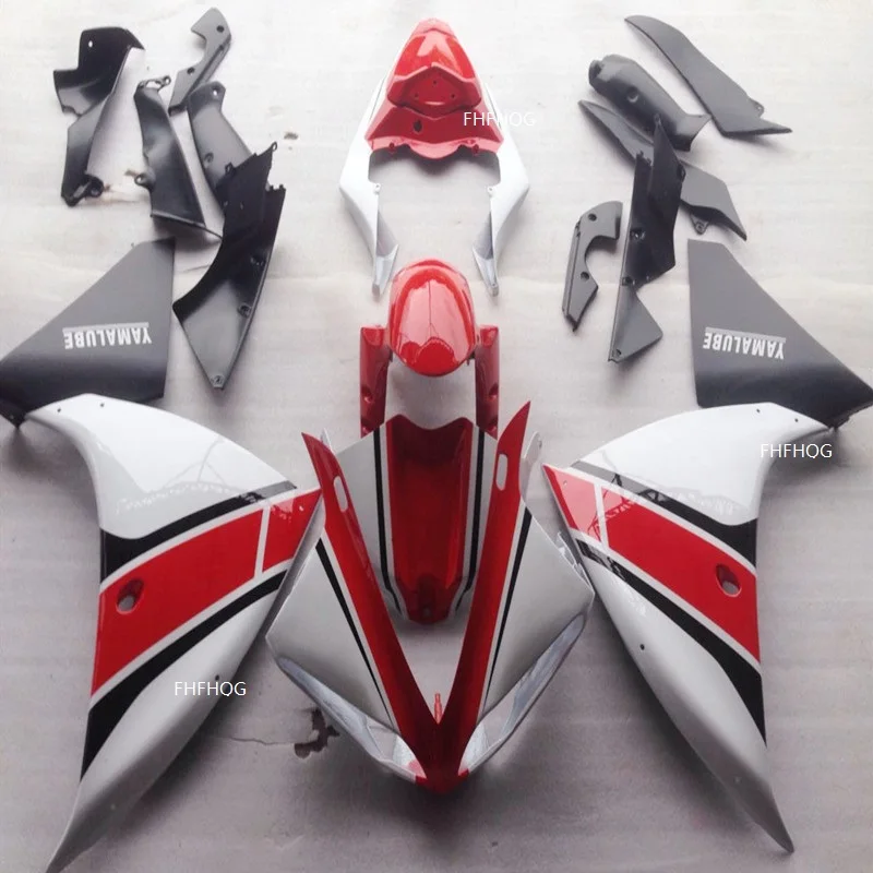 Лидер продаж красная обтекатель под давлением для Yamaha 2009 2010 2011 YZF-R1 YZFR1 09 10 11 Белый