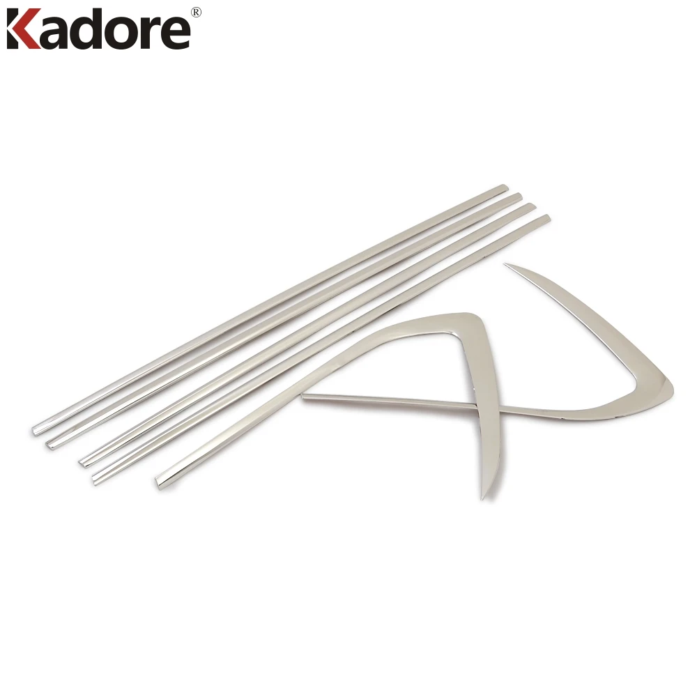6 pcs Для Mitsubishi Outlander 2013 из нержавеющей стали, оконные столбы, крышка, отделка, молдинг, гарнир, защита, внешние аксессуары - Цвет: 6 pcs