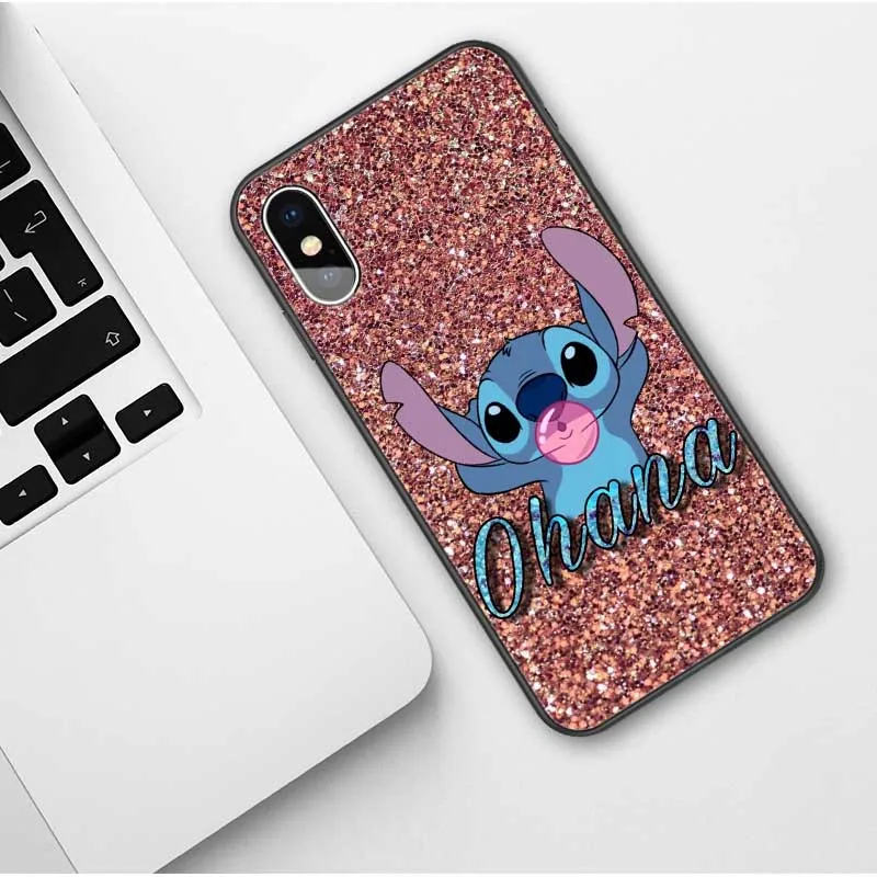 TPU Cute cartoon Stitch Soft Phone Case For iPhones 11 Pro Max Tinkerbell Cover For iPhones X 6 6S 7 8 Plus XS MAX XR Coque - Цвет: TPU