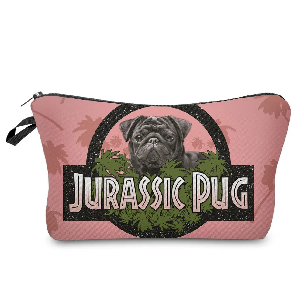 2 Gabwe печать сумка для макияжа чехол pug Life розовые милые косметичка для путешествий сумка-Органайзер для туалетных принадлежностей сумка-несессер Maleta De Maquiagem - Цвет: 2