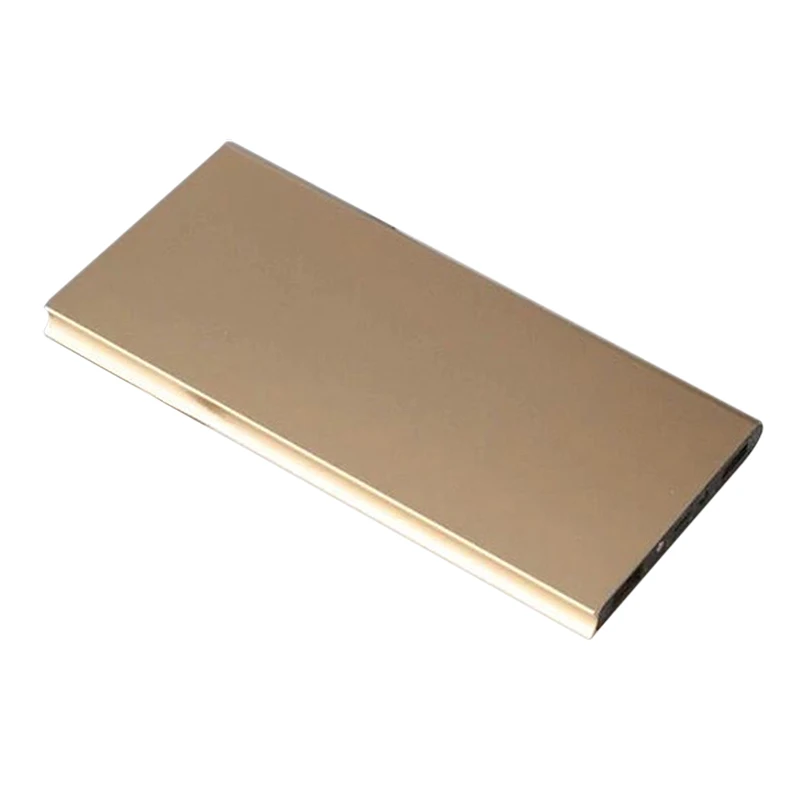 gold Внешний аккумулятор, 20000 мА/ч, двойной USB аккумулятор, внешний аккумулятор, портативное зарядное устройство для iPhone 7, Xiaomi, huawei, внешний аккумулятор - Цвет: gold