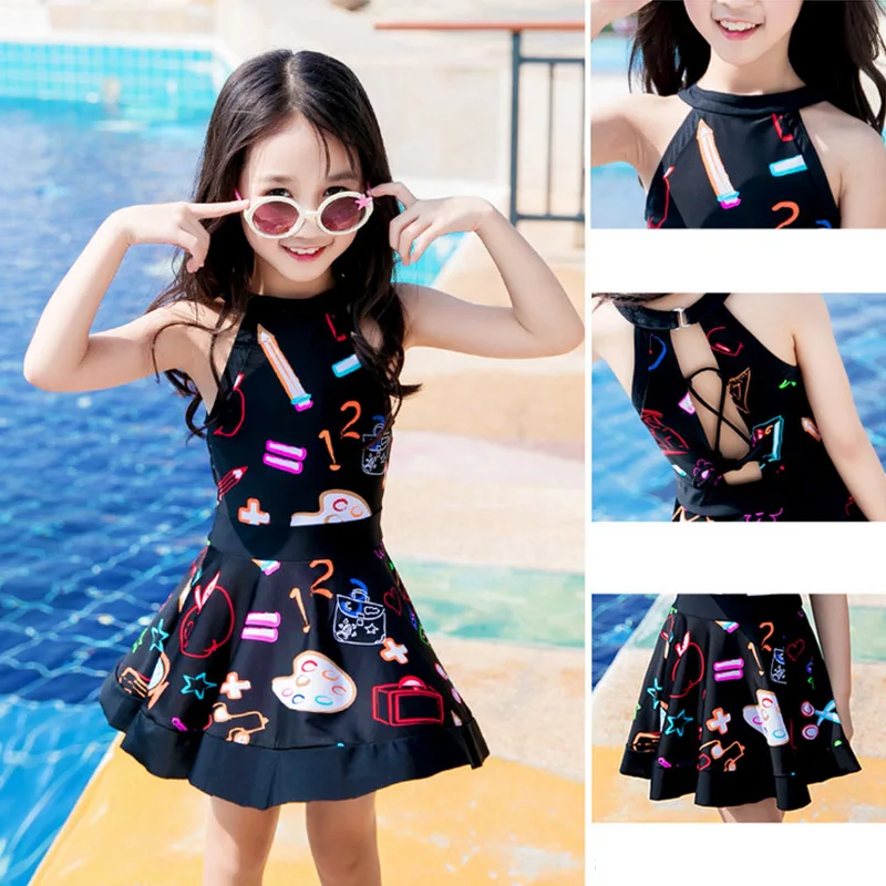 Купальный костюм милая детская юбка принцессы для девочек купальник милый