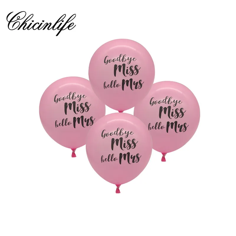 Chicinlife 10 шт. вечерние девичники Miss Hello Mrs девичник to свадебные украшения для