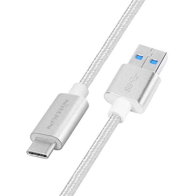 Nillkin тип c кабель usb дата 3.0 кабель универсальный elite нейлон быстрый зарядный кабель для xiaomi mi5 zuk z2 pro zuk z1 nexus 6 p 5x - Цвет: white