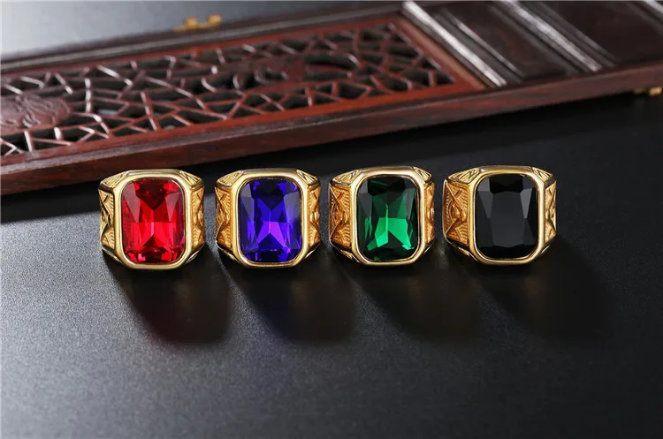 Новые золотые мужские винтажные масонские кольца FreeMason модные из нержавеющей стали с драгоценным камнем высокого качества мужское кольцо ювелирные изделия Хип-хоп