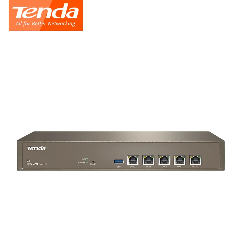Tenda G3 беспроводной повторитель Qos vpn роутер PPTP/L2TP/IPSec 800 МГц мульти WAN порты roteador для