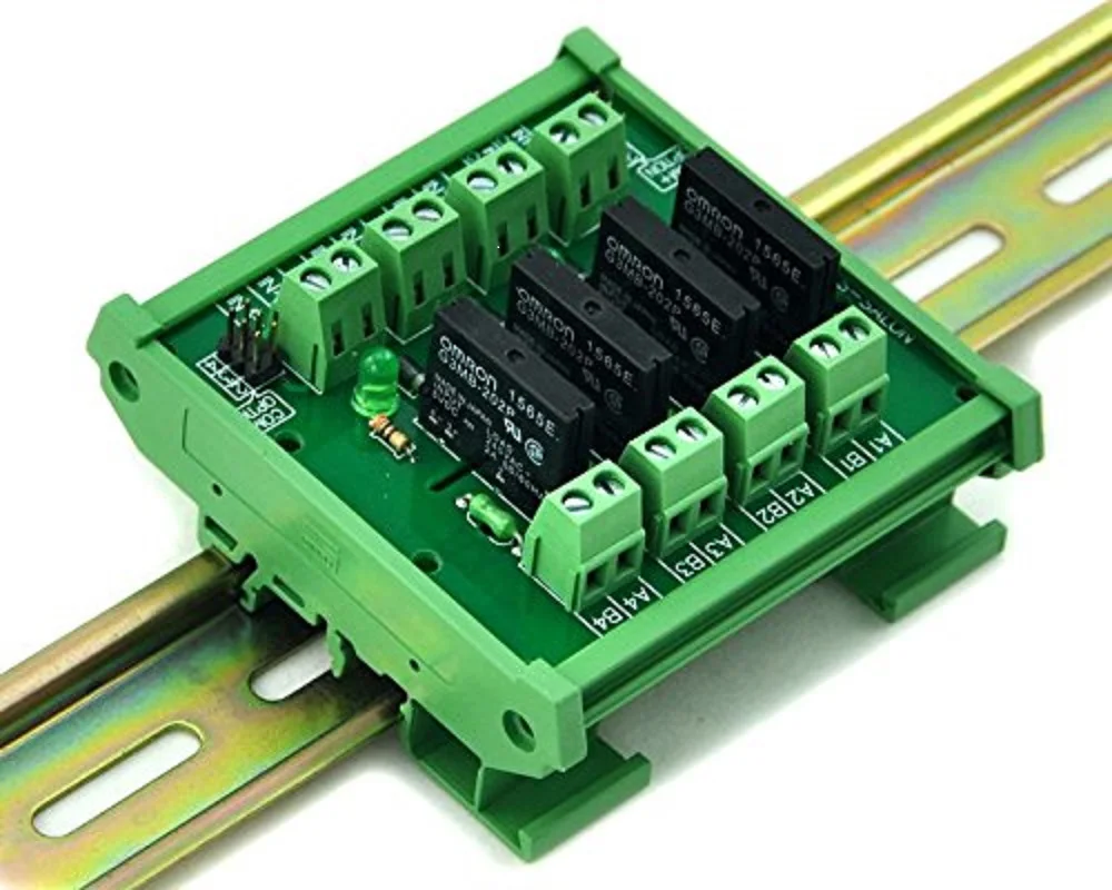 Электроника салон DIN рейка крепление DC5V 4 Каналы DC AC 2Amp G3MB 202P твердотельные реле SSR