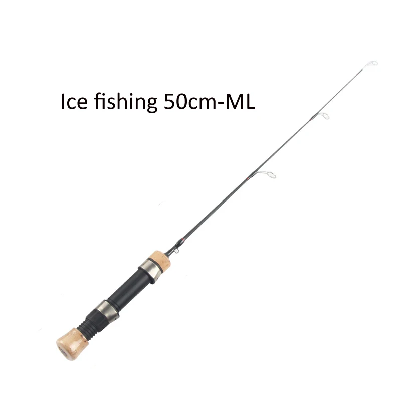 Цвет: желтый New Fishing Rod ML Power 41cm/50cm/56cm Portable Ice fishing Rods - Цвет: Цвет: желтый