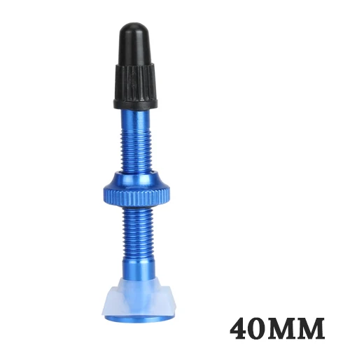 1pcs 40mm blue 1 шт. 40 мм/60 мм MTB дорожный велосипед расширитель клапаны ультра-светильник алюминиевый с бескамерным сердечником клапана для велосипедных аксессуаров Bolany - Цвет: 1pcs 40mm blue