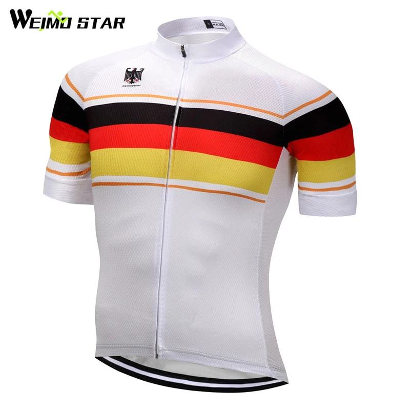 

Weimostar Germany Cycling Jersey Top Summer Men Team Racing Bike Jersey mtb Road Bicycle Jersey Short Cycling Clothing Ciclismo