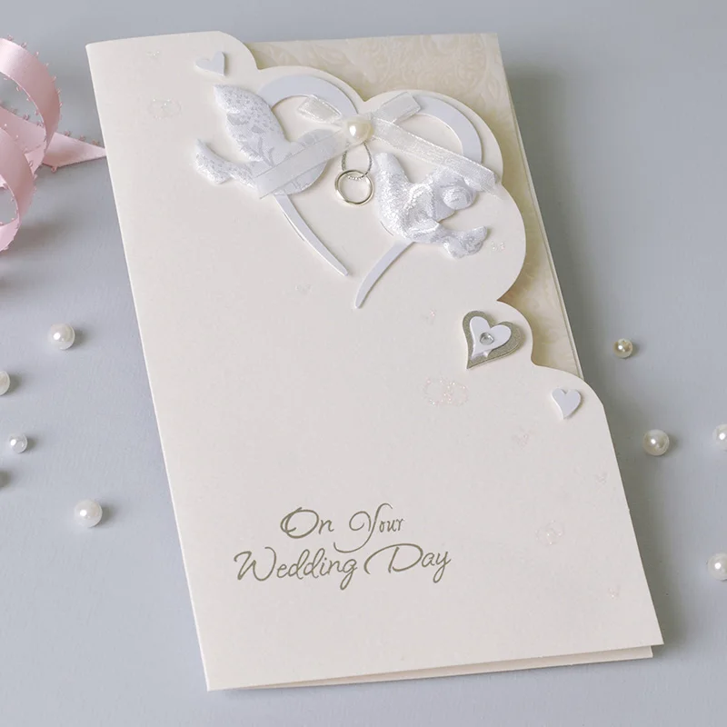 Черно белая свадебная пригласительная открытка для невесты и жениха 8 шт./лот|card