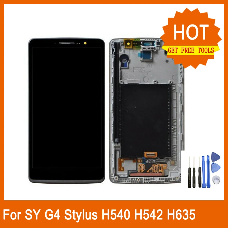 Стилус для LG G4 H540F H542 H635 LS770 ЖК-экран сенсорный дисплей дигитайзер панель сборка H631 H540 с рамкой Ремонт+ Инструменты