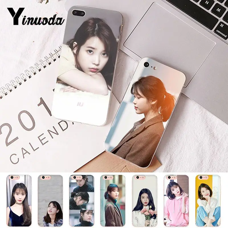Yinuoda корейский женский Звездный Lee Ji Eun IU мягкий чехол для телефона iPhone 8 7 6 6S Plus X XS