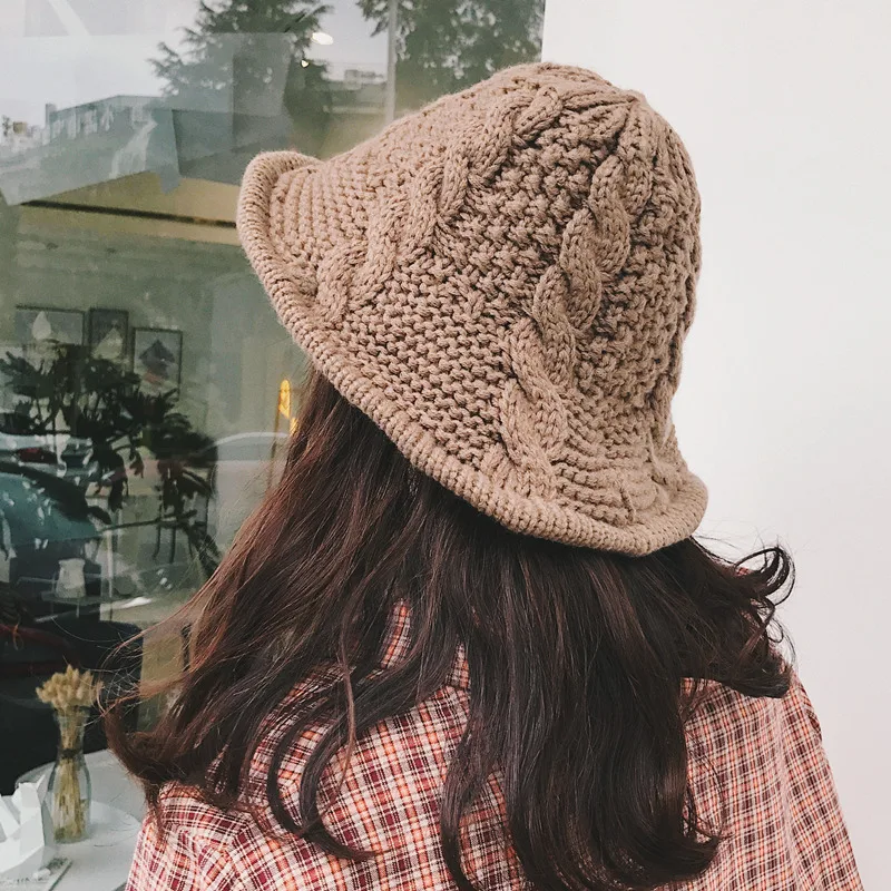 Aorice CF991 2019 New Fashion Knit Fisherman Hat Female Wild Warm Autumn and Winter Pot Cap Wool | Аксессуары для одежды