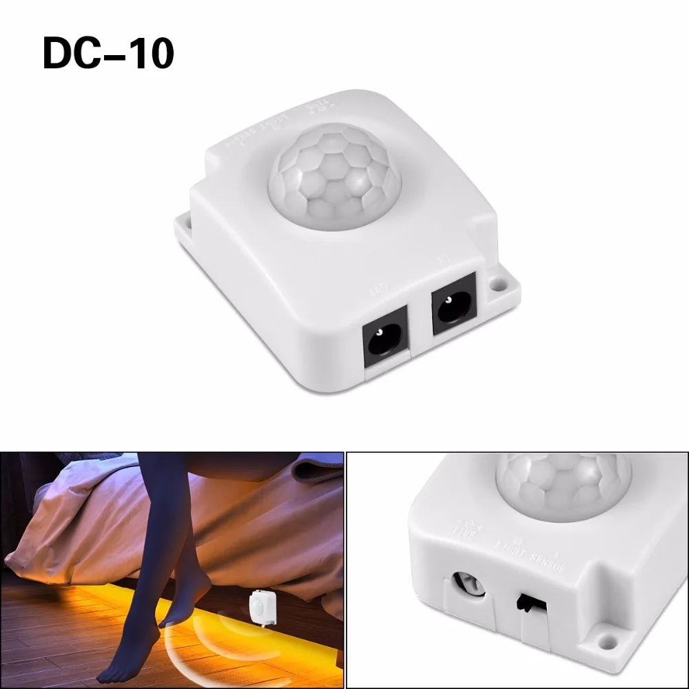 Мини DC 12V 24V 5A 6A 10A PIR датчик движения переключатель для светодиодной ленты