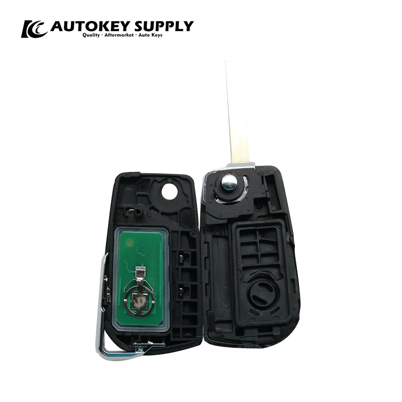 Компания autokey Supply Завод прямых продаж. Для Toyota Corolla модифицированный 3 кнопки дистанционного флип-ключа 433 МГц(2007-2013) Автомобильный ключ. AKTYC412