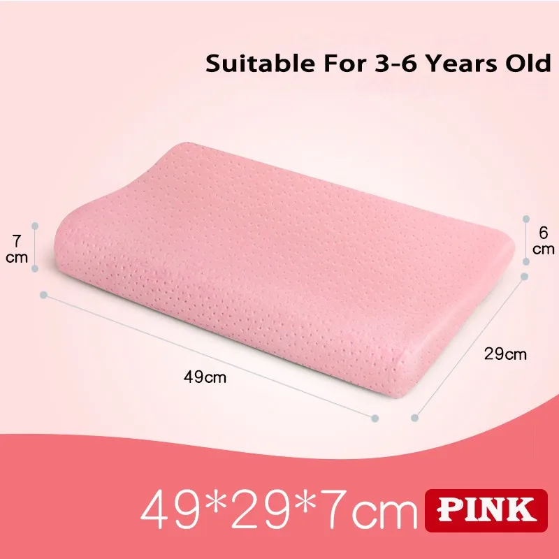 Pink 3-6 years old 0-24 месяца, детская подушка для придания формы, предотвращающая появление плоской головы, подушка для младенцев с эффектом памяти, ортопедические массажный эффект - Цвет: Pink 3-6 years old
