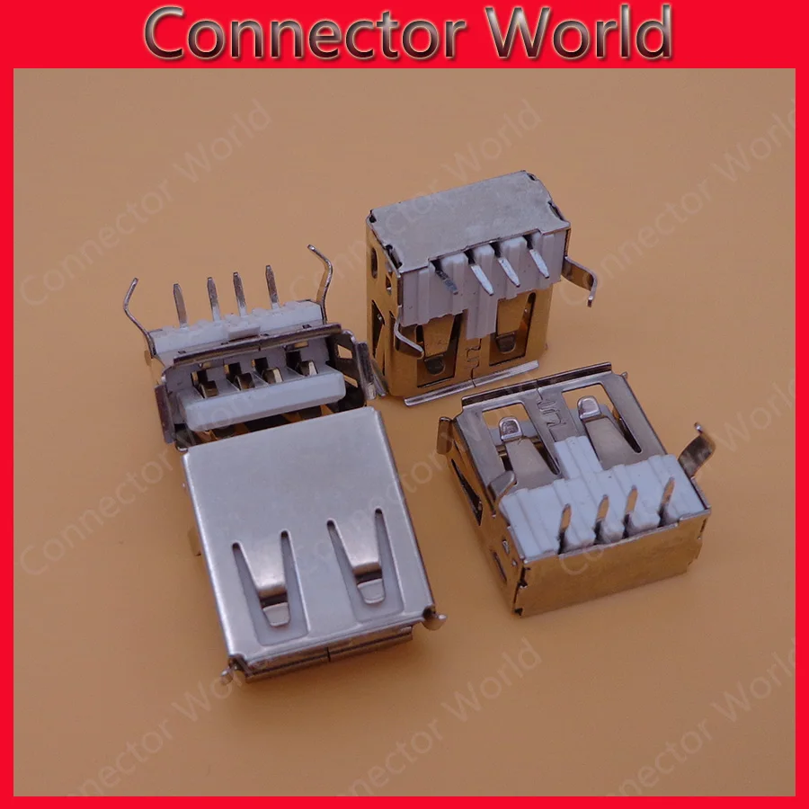 10-100 шт. гнездовой разъем 2 0 USB питания белый для Comput настольное шасси Фронтальная