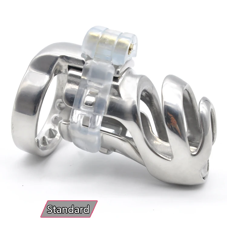 

CHASTE BIRD New The 316L Stainless Steel Male Standard Cage Chastity Devices Penis Ring Belt Adult Sex Toys A359-2