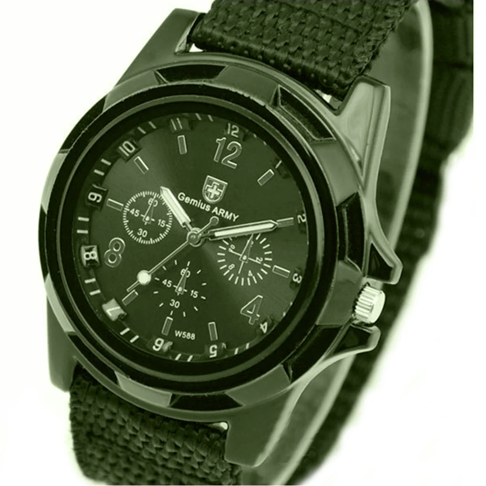 2018 Новая горячая Распродажа Для мужчин Повседневное наручные солдат армии Спорт