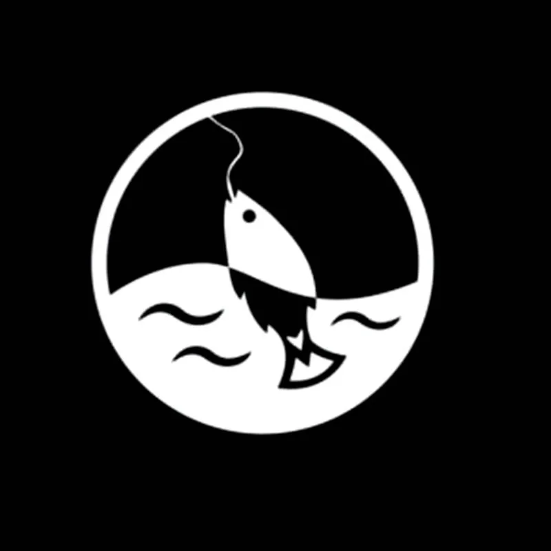 YJZT 10 см * GO Fishing модные Веселые высококачественные виниловые наклейки на