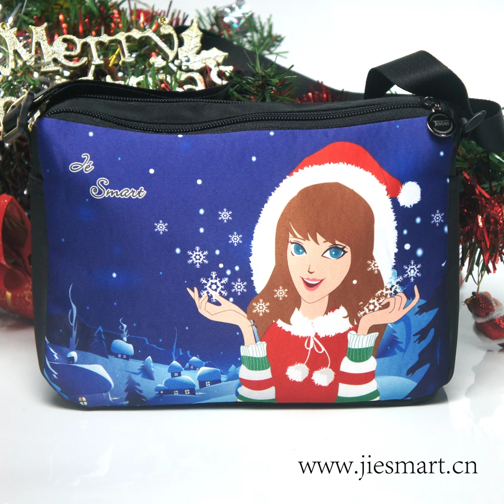 JIESMART MOQ 1 ONE Christmas giftware сумка через плечо сублимационная печать на заказ Фото