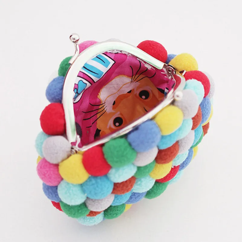 Женская мини сумка для монет с рисунком из мультфильма сделай сам вышивка милый