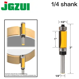 Заподлицо сверху и снизу роутер подшипника бит-хвостовик 14 дюйма