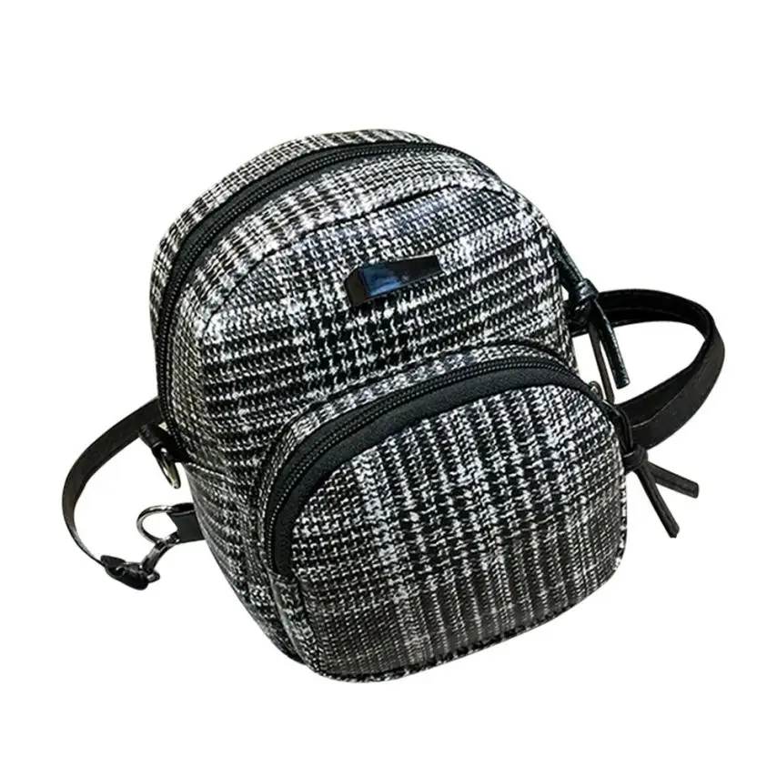 Кожаная школьная сумка в клетку для девочек женская через плечо bolsas de couro feminina #