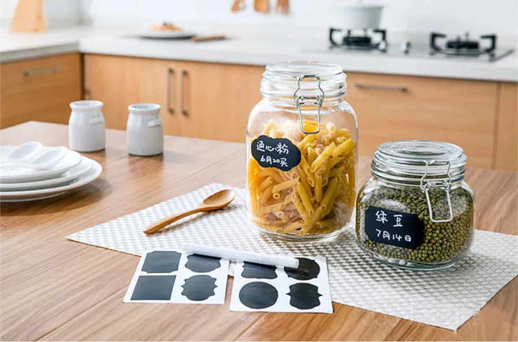 Mason Jar бутылка сахарница этикетки наклейки для кухни, хранения записей канцелярские принадлежности