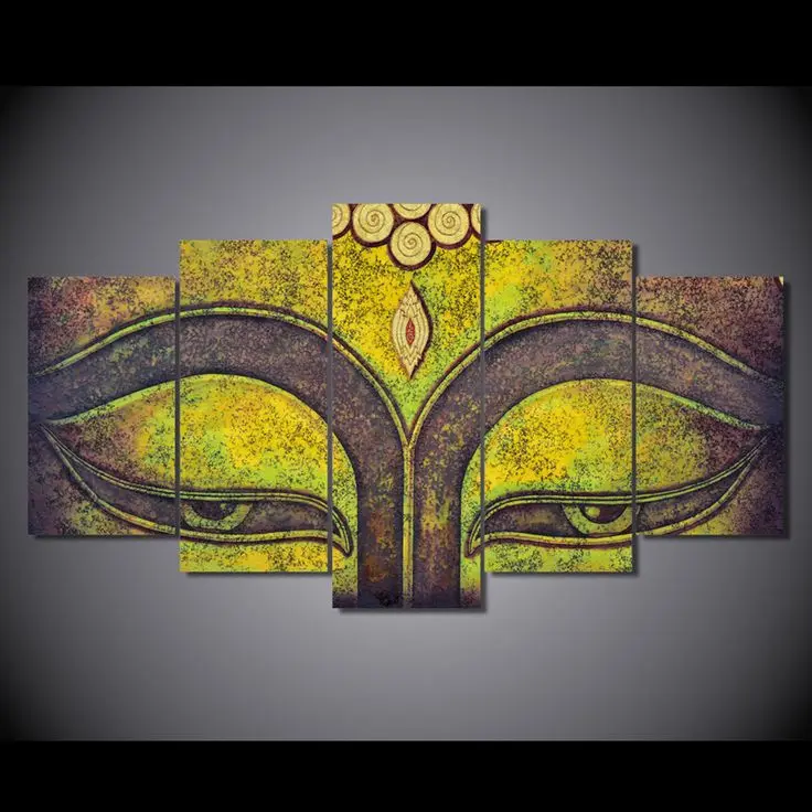 5 шт./компл. Большой Абстрактная живопись Аннотация Бадд Печать холст картина