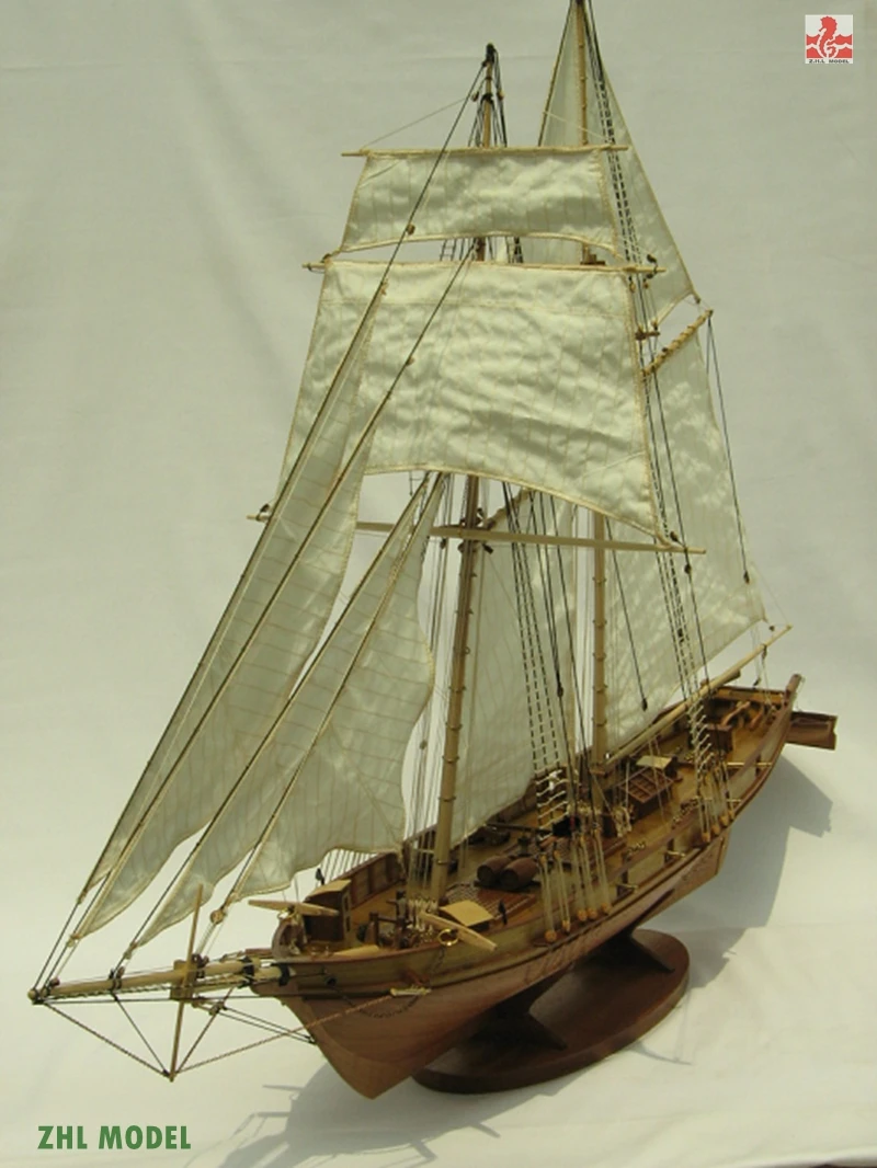 ZHL HARVEY1847 модель корабль дерево