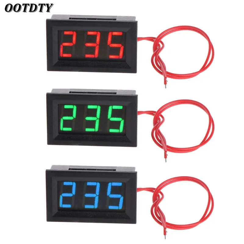 Цифровой вольтметр OOTDTY 2 провода 0 56 дюйма переменный ток 30 в 500 светодиодный
