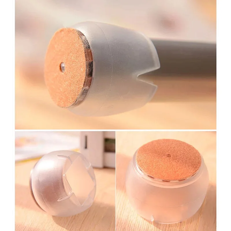 

10pcs Silicone Rectangle Square Round Chair Leg Caps Feet Pads Furniture Table Covers Wood Floor Protectors BDF99