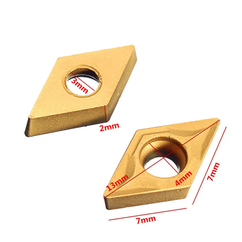 Новые карбидные вставки DANIU 10 шт./коркор. DCMT070204 YBC251 с пластиковой коробкой для