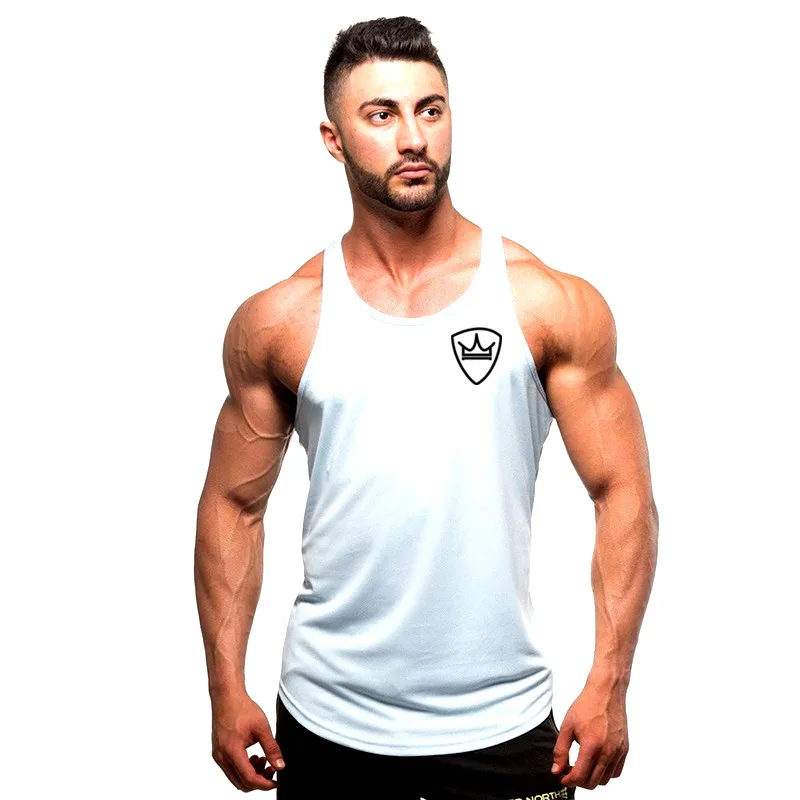 Gym deltoid брендовая одежда Beast Mode, майка для бодибилдинга, мужская майка для фитнеса, рубашка без рукавов, однотонная хлопковая майка - Цвет: 20