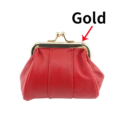 01RedGold BELLO TUTTI, натуральная кожа, кошелек для монет, женские кошельки для монет, металл, Farme, маленький кошелек для мелочи, мини кошелек для монет, женская сумка - Цвет: 01RedGold