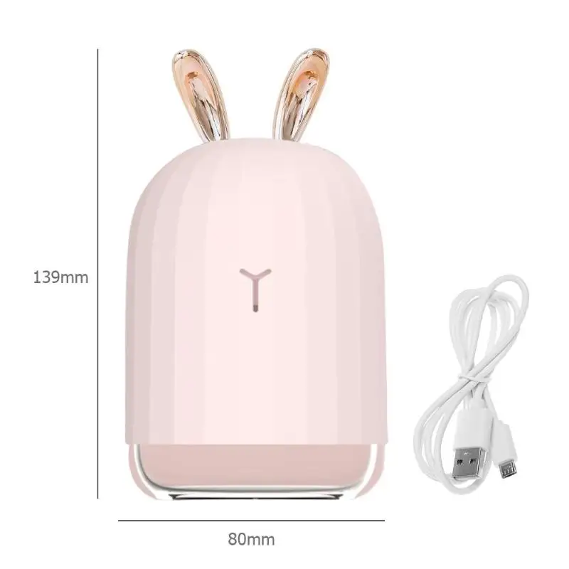 

ALLOET 220ml Ultrasonic Air Humidifier Aroma Essential Oil Diffuser For Home Office Car USB Fogger Atomizer With LED Night Light