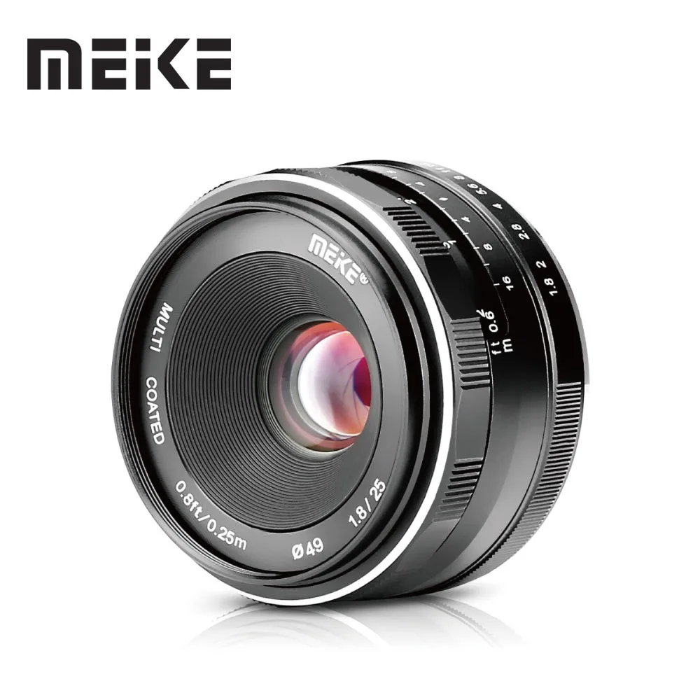Meike 25 мм f1.8 APS C с ручными настройками для видеосъемки цифровой фотокамеры Fuji X