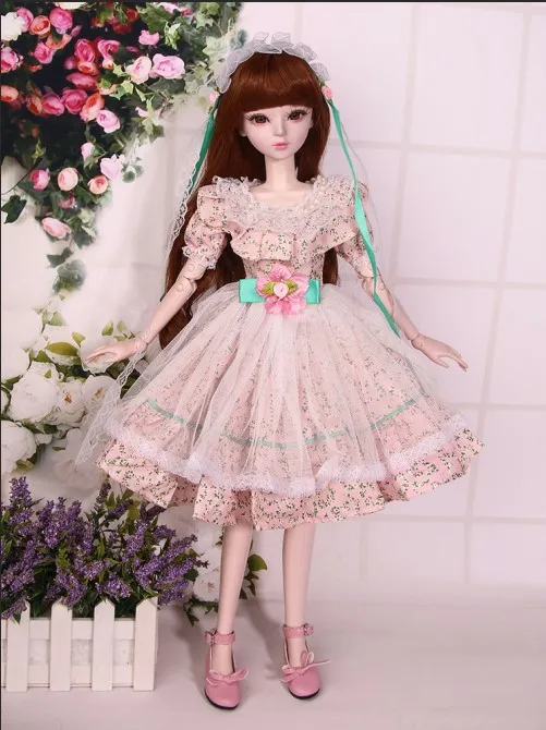 60 см модные куклы в стиле Лолиты для девочек Bjd 1/3, полный набор, большой 23 шарнирные оригинальные куклы ручной работы, игрушки для девочек для детей, подарок на день рождения - Цвет: Cindy