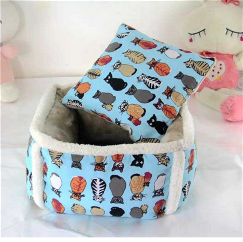 

Pet Cat Sleeping bag Small Dog Soft Nesting Bed Met House