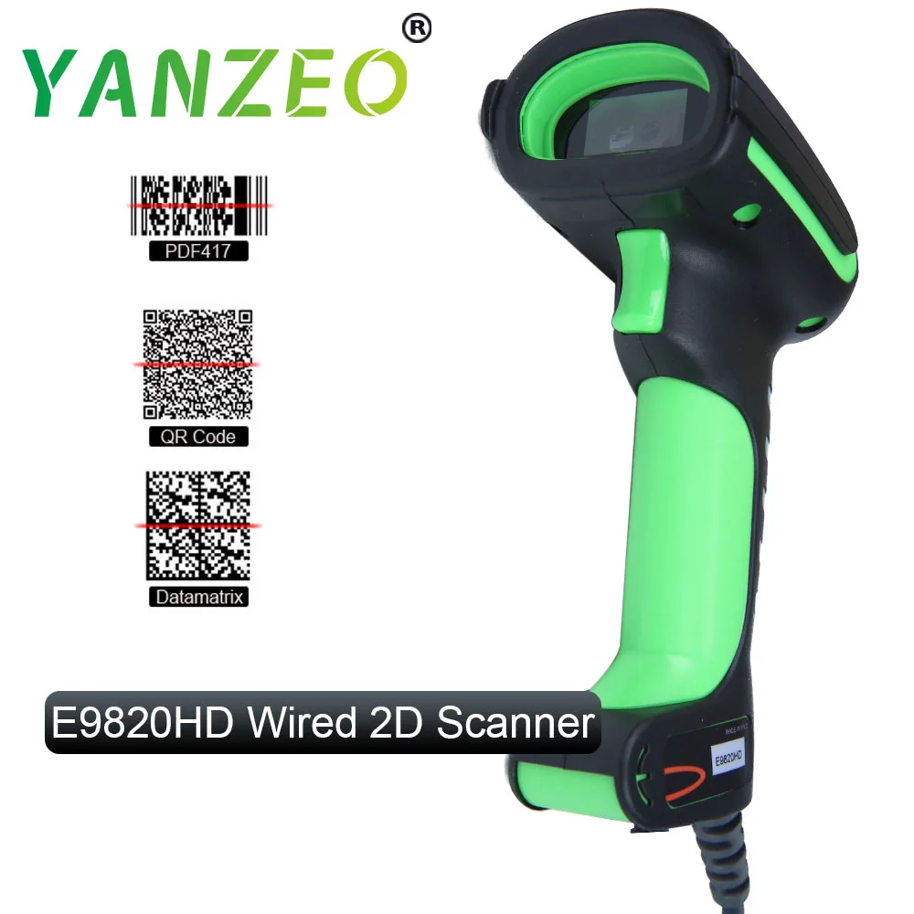 Yanzeo портативный проводной сканер штрихкодов 1D QR считыватель PDF417 IOS Android IPAD