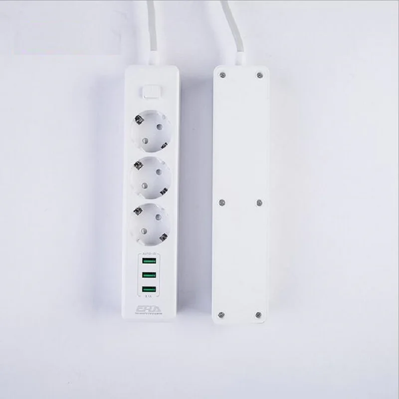 EU мощность полосы USB зарядное устройство умная розетка удлинитель штепсельная