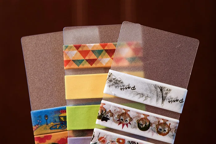 5 шт./лот Васи бумажная лента суб пакет доска матовая поверхность ПВХ Карта 5x15