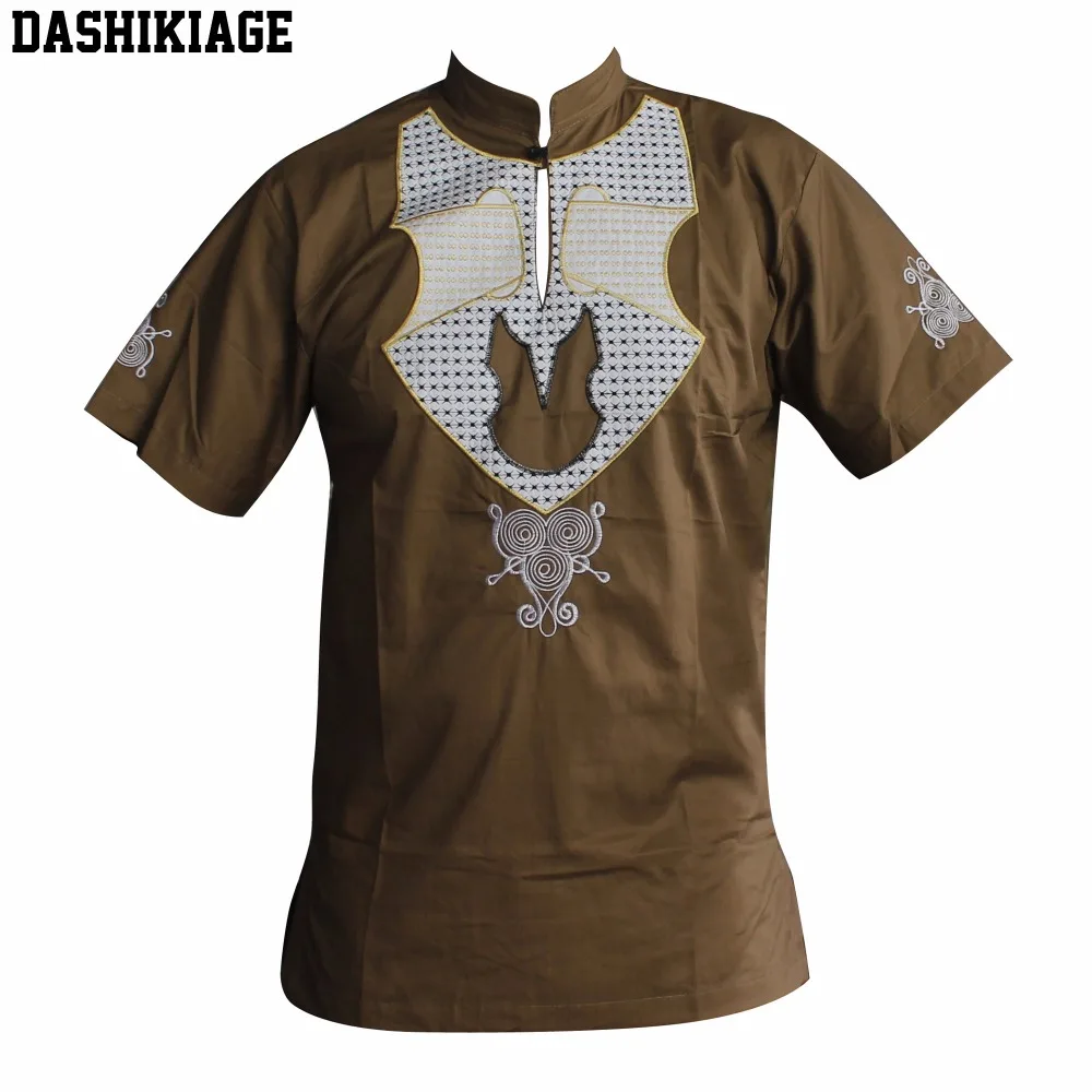 Dashikiage Тонкий вышитые новый дизайн Панафриканской Топ Племенной Этнические