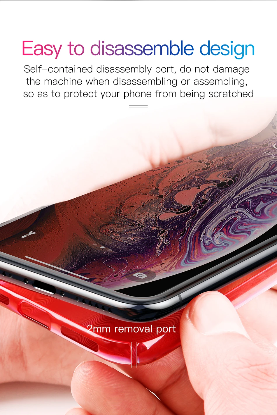 Роскошный чехол Baseus Aurora для iPhone Xs Max XR Xs, градиентный жесткий пластиковый защитный чехол из поликарбоната для iPhone, задняя крышка для телефона